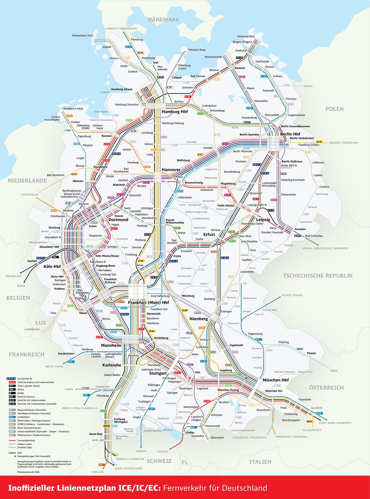 Deutschland Bahn Karte bahn