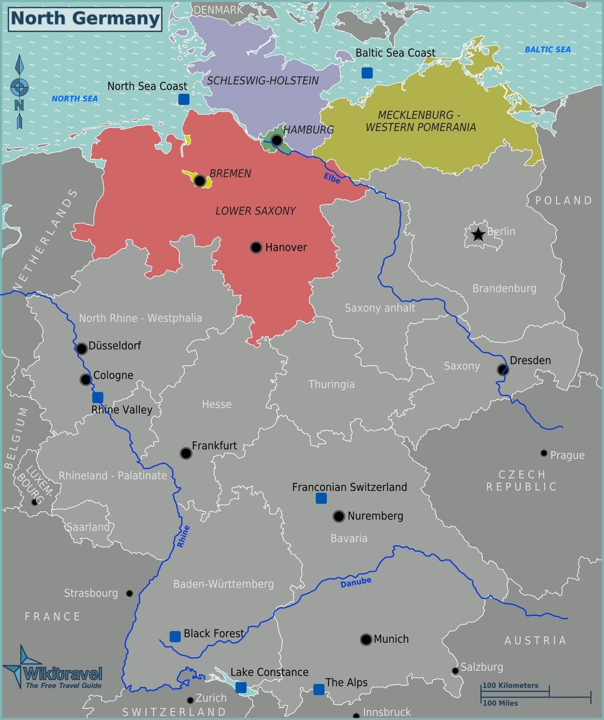 Deutschland-Karte-Küste