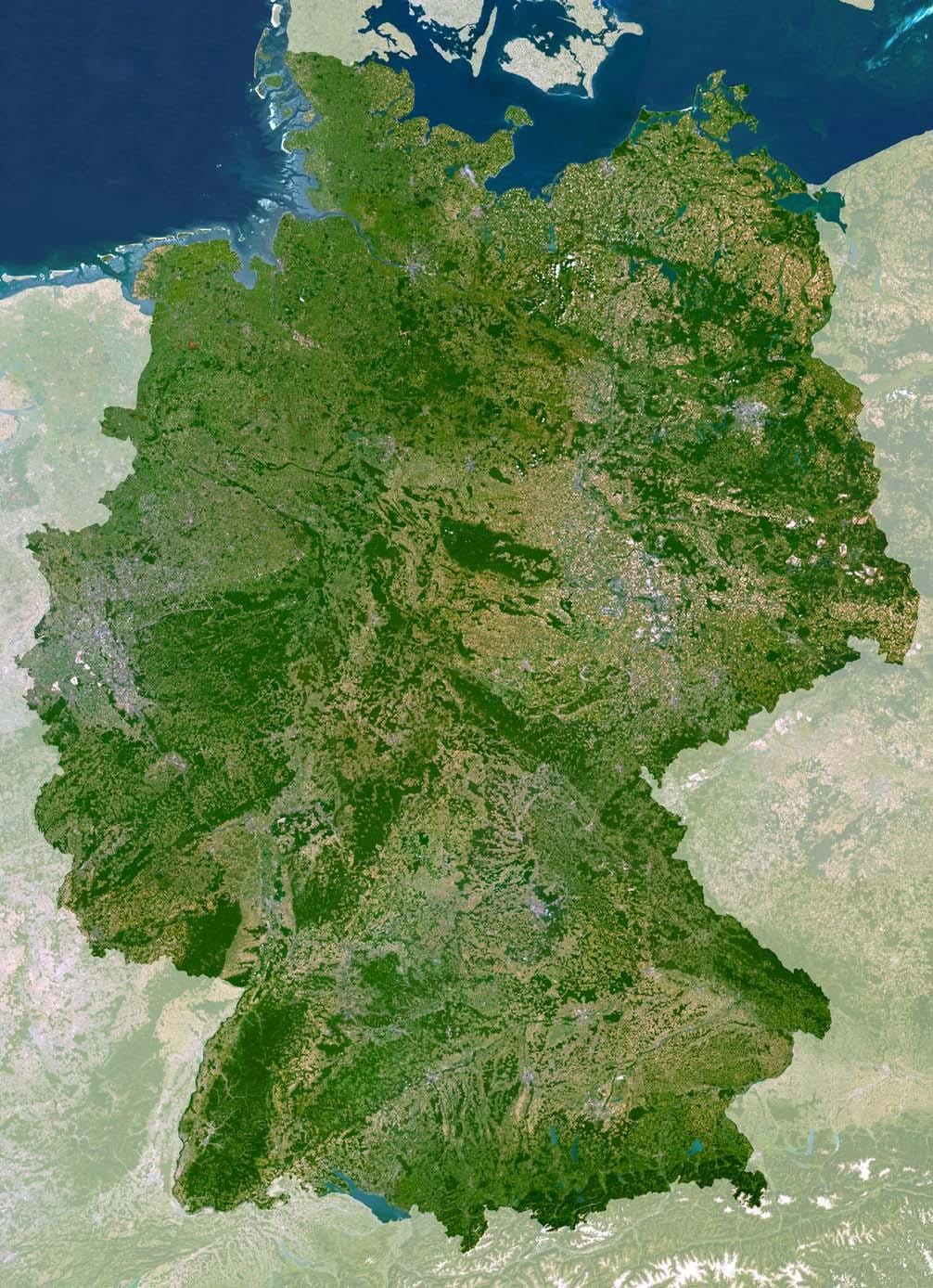 Deutschland-Karte Sat