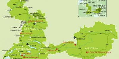 Deutschland-Karte: Geografische Karte, Straßenkarte und touristische