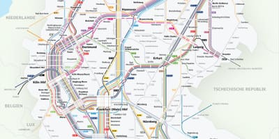Deutschland Bahn Karte bahn