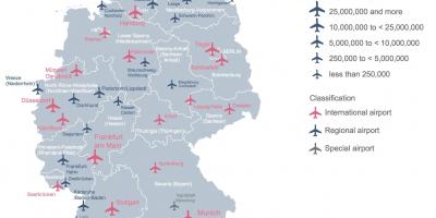 Deutschland-Karte zeigt Flughäfen