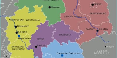 Deutschland in einer Karte