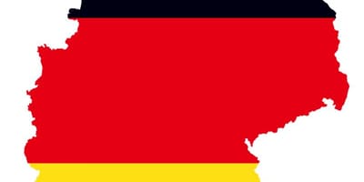 Landkarte von Deutschland Flagge