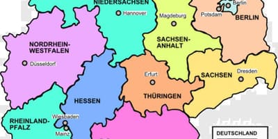 Karte von Deutschland Land